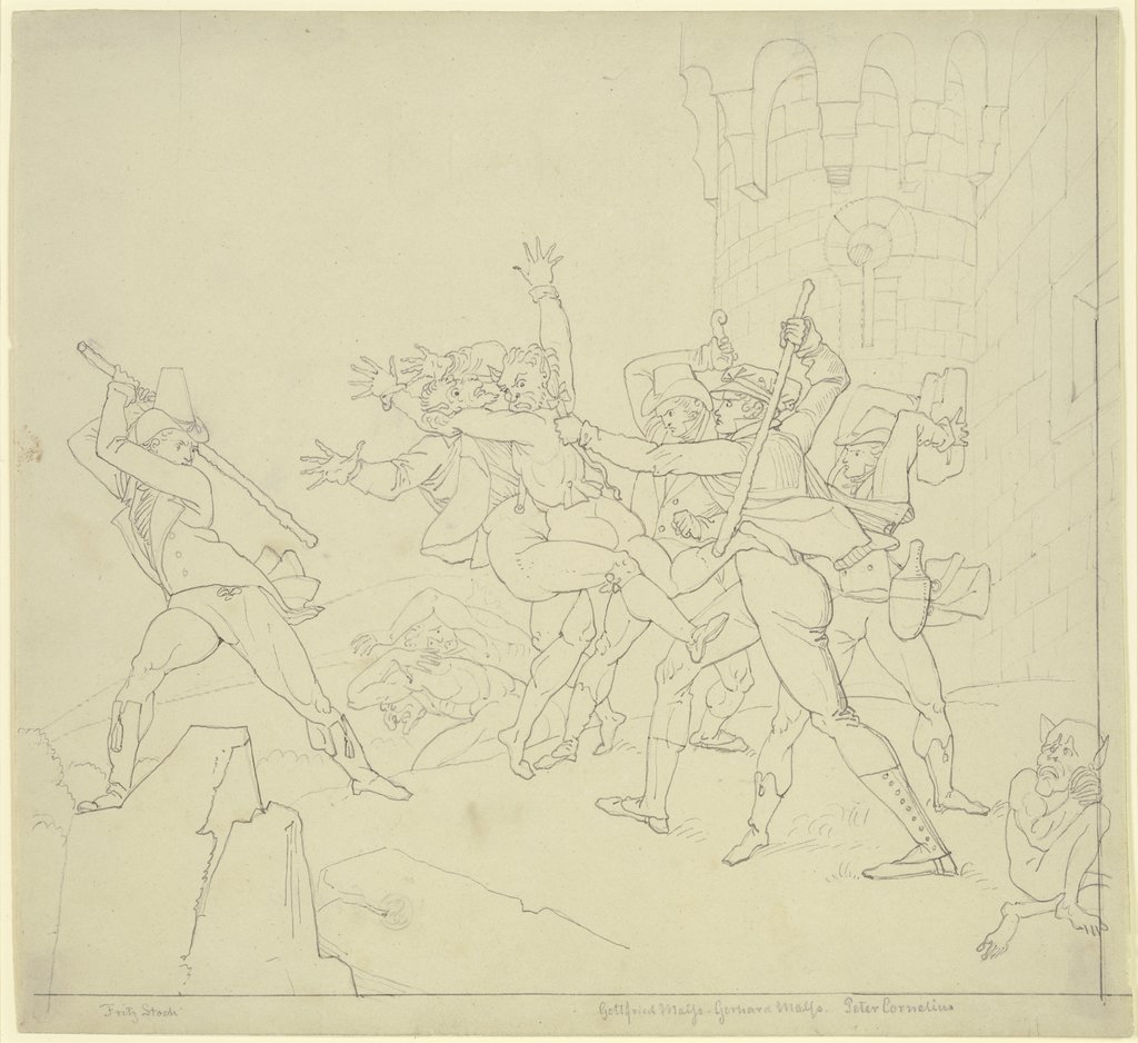 Die Schlacht bei Königstein (Taunusreise), Peter von Cornelius