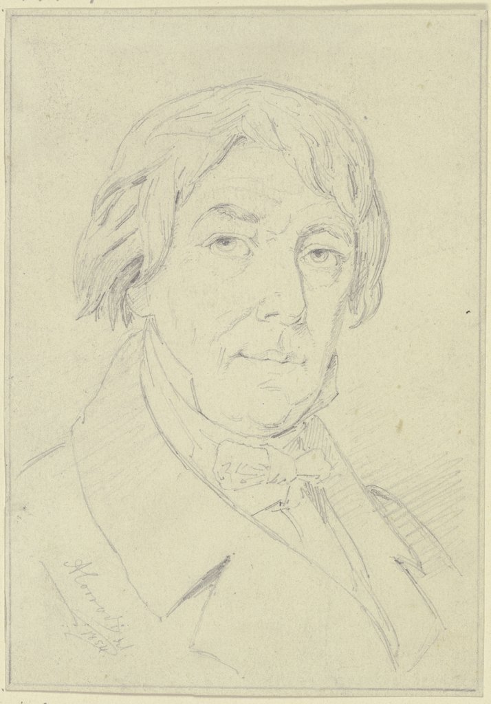 Bildnis des Komponisten Schnyder von Wartensee, August Corrodi