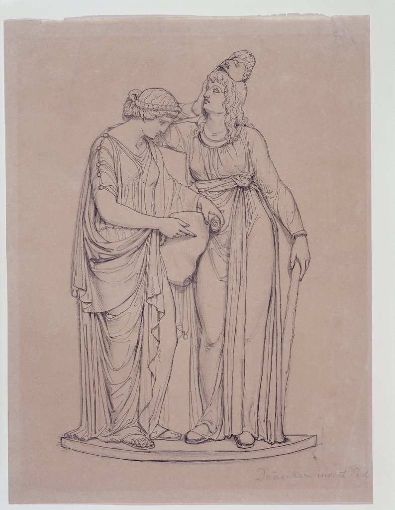 Clio and Melpomene, Johann Heinrich von Dannecker