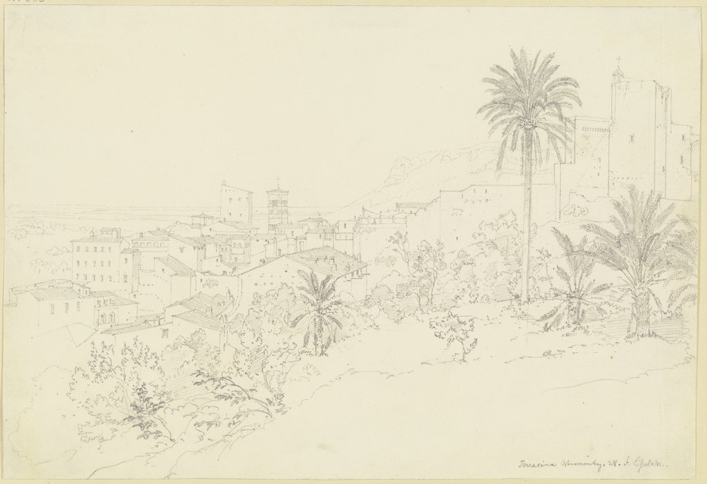 View of Terracina, Friedrich Eisenlohr