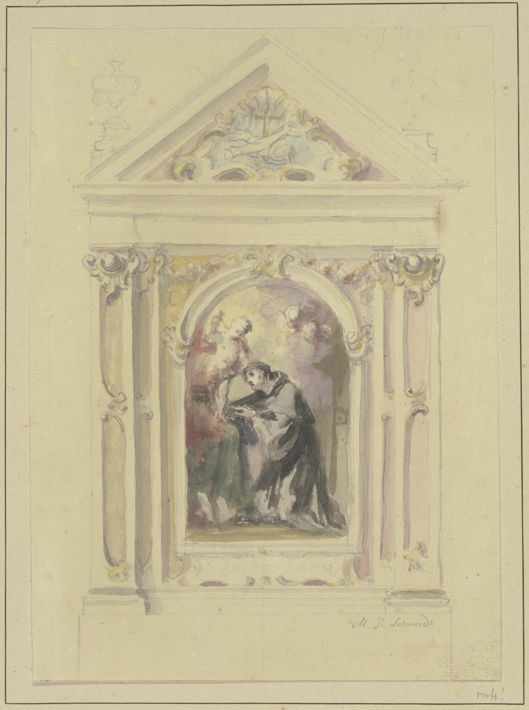 Der Heilige Antonius mit dem Kind, Martin Johann Schmidt gen. Kremser-Schmidt;  Schule