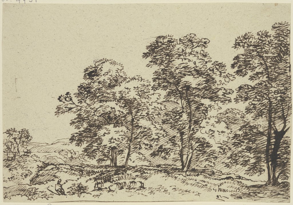 Landschaft mit hohen Bäumen, Franz Innocenz Josef Kobell