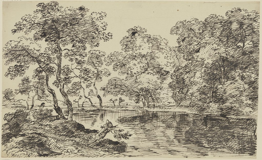 River and trees, Franz Innocenz Josef Kobell