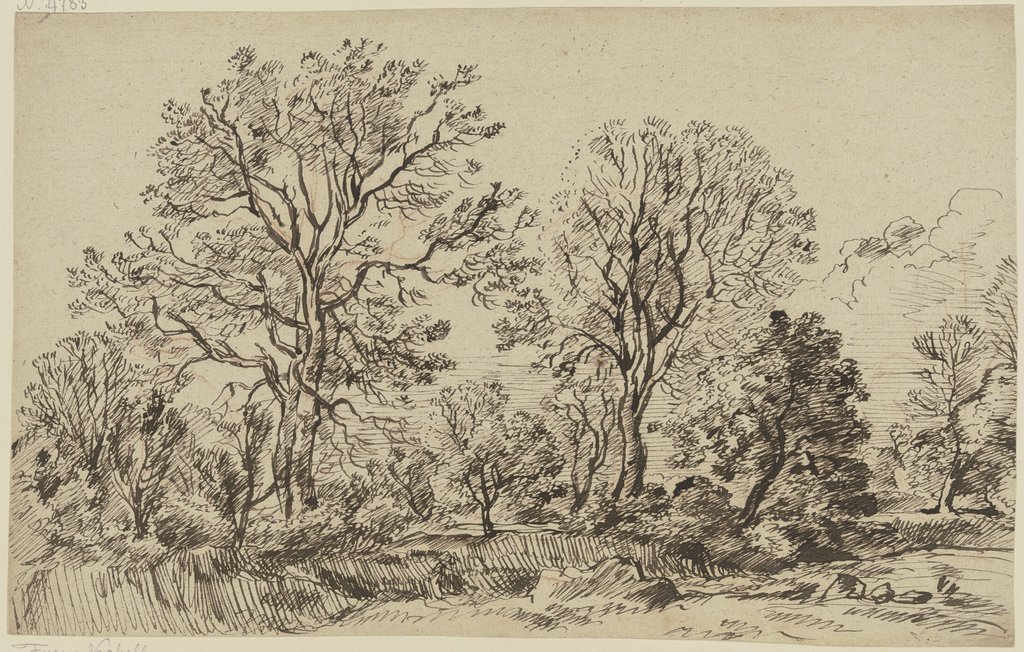 High leafless trees, Franz Innocenz Josef Kobell