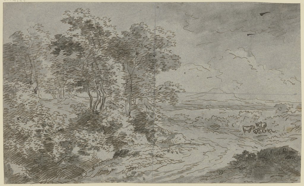 Landschaft mit Bäumen und Vieh, Franz Innocenz Josef Kobell