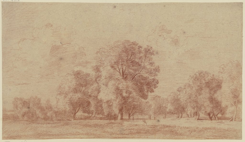Flache Landschaft mit Bäumen, Franz Innocenz Josef Kobell