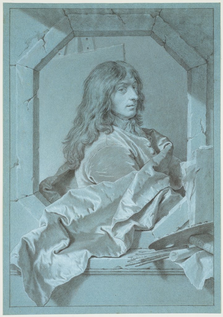 Porträt des Malers Sébastien Bourdon, Hyacinthe Rigaud