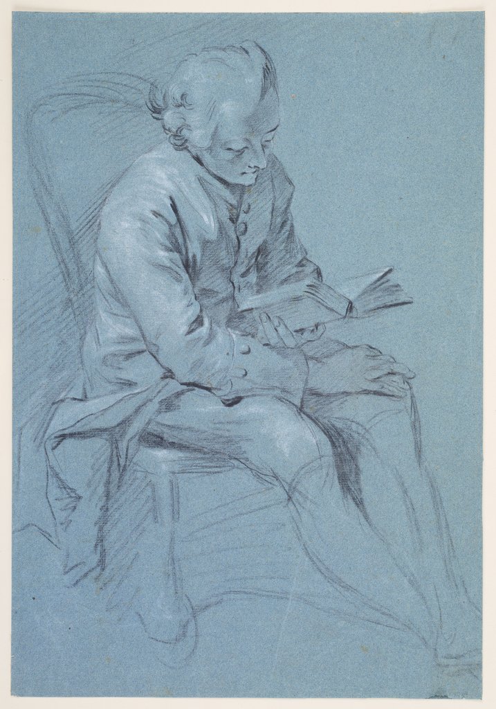 Lesender Mann, Georg Melchior Kraus