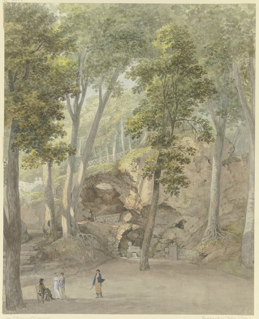Die Grotte der Sphinx im Park zu Weimar, Georg Melchior Kraus