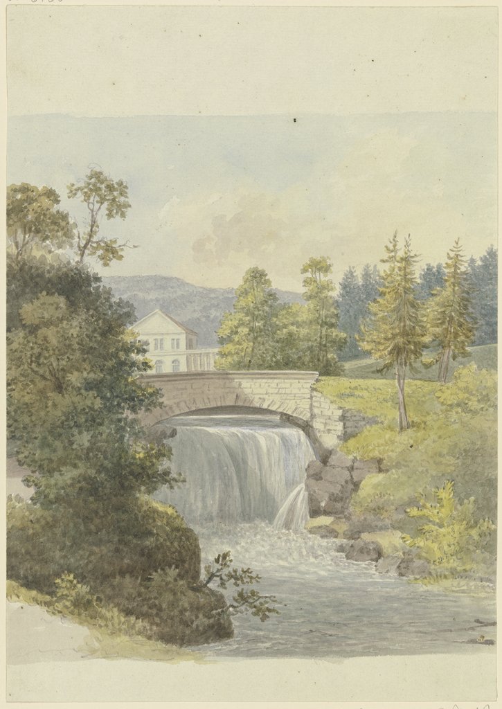 Wasserfall in Wilhelmstal bei Eisenach, Georg Melchior Kraus