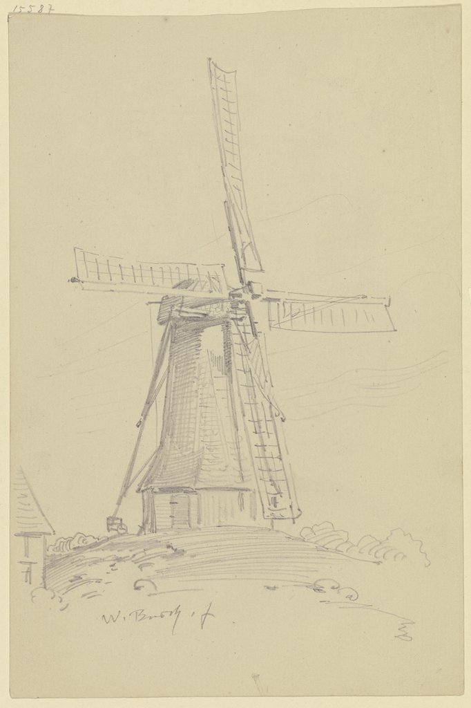 Dutch windmill, Wilhelm Busch