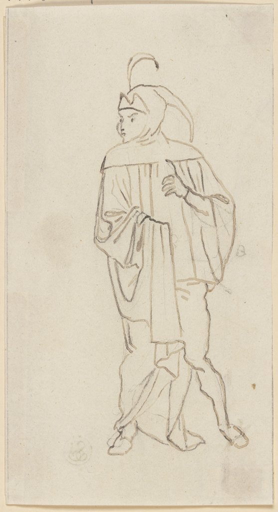 Szene am Ausgang der Kirche: Mephisto, Peter von Cornelius