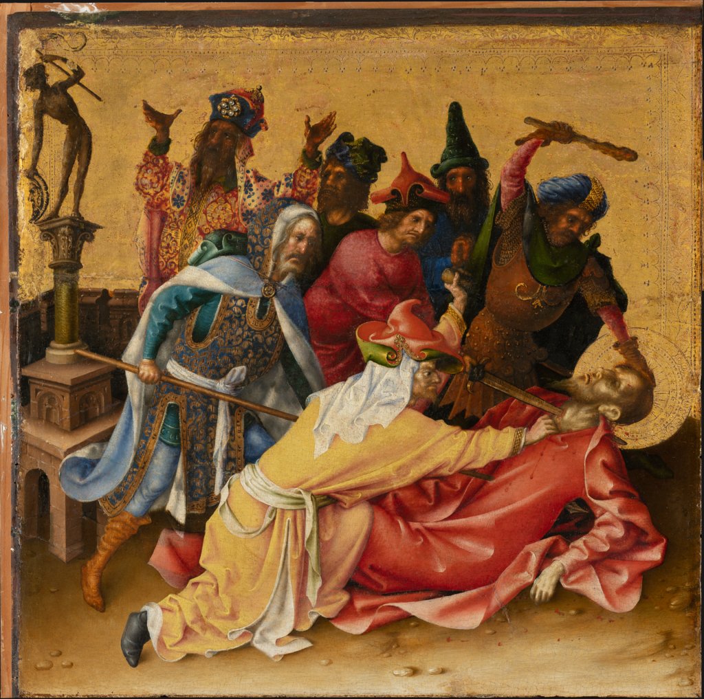Martyrdom of St Thomas, Stefan Lochner