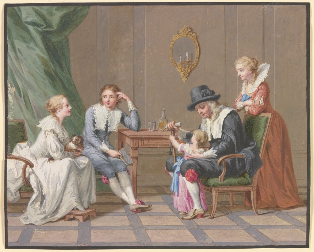 Familienszene, Johann Friedrich August Tischbein
