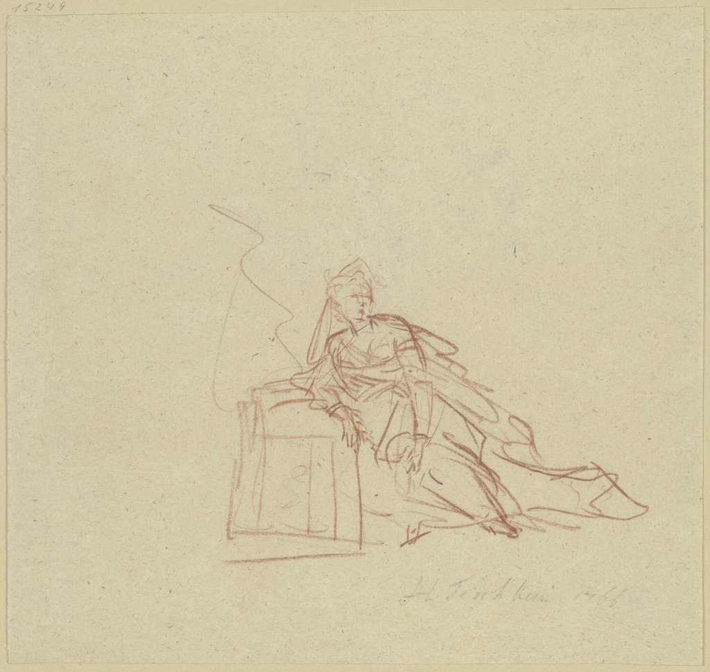 Resting lady, Johann Heinrich Tischbein the Elder