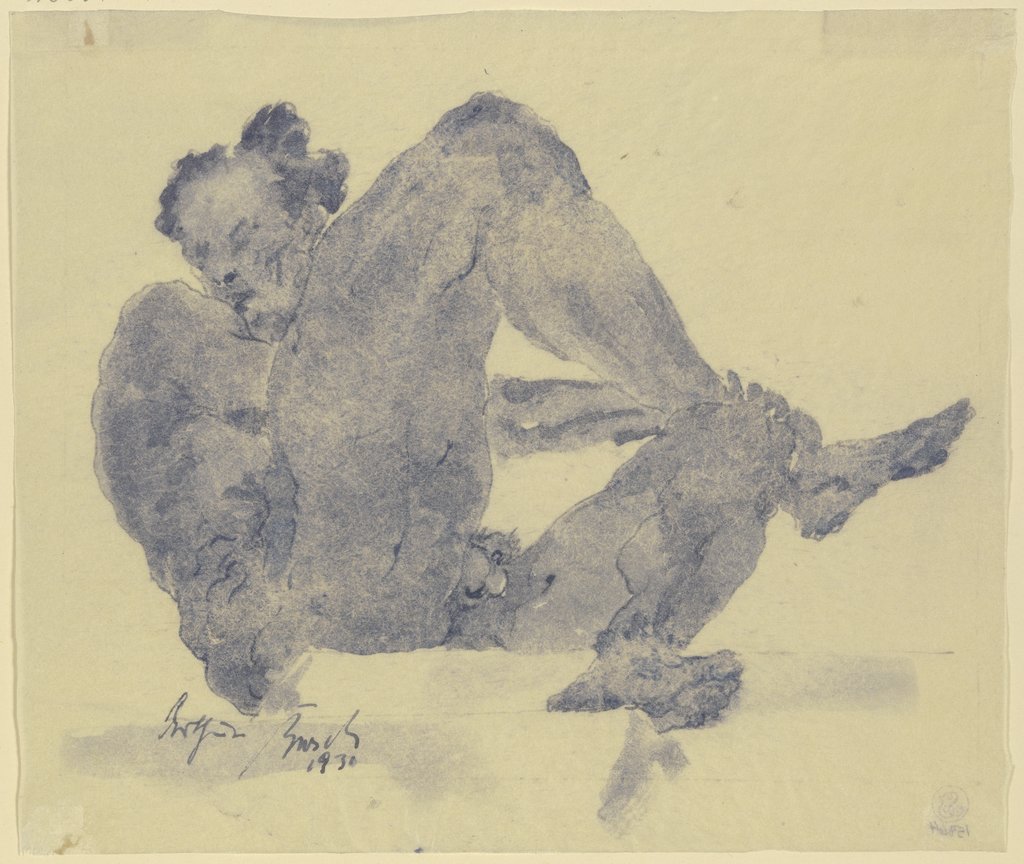 Reclining male nude, Arthur Busch
