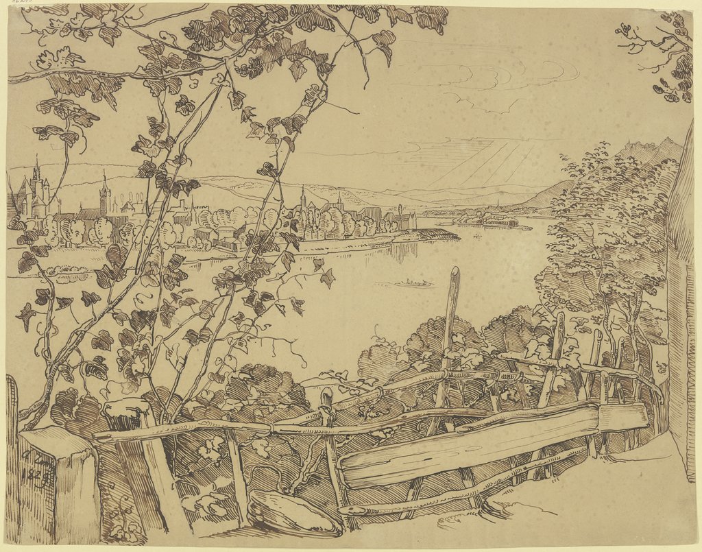 Mosel landscape, Johann Anton Ramboux