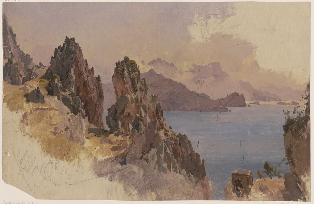 Süditalienische Felsenküste, Johann Nepomuk Rauch