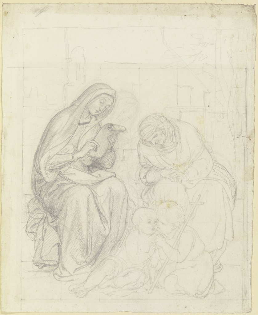 Maria, Elisabeth, das Jesuskind und der Johannesknabe, Franz von Rohden
