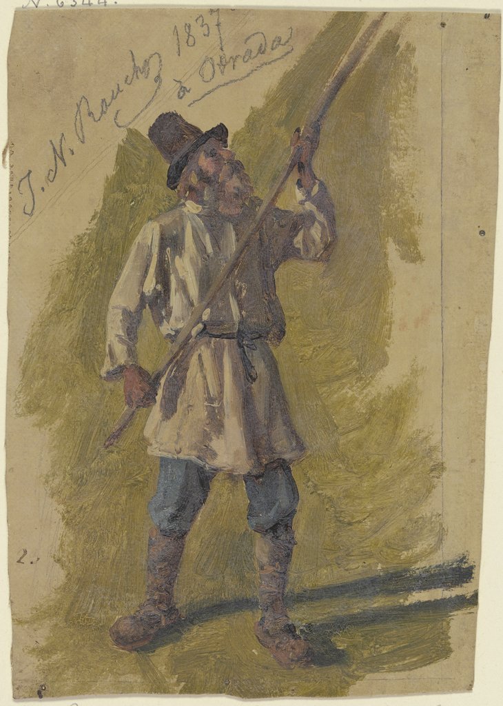Russischer Bauer bei der Arbeit, Johann Nepomuk Rauch