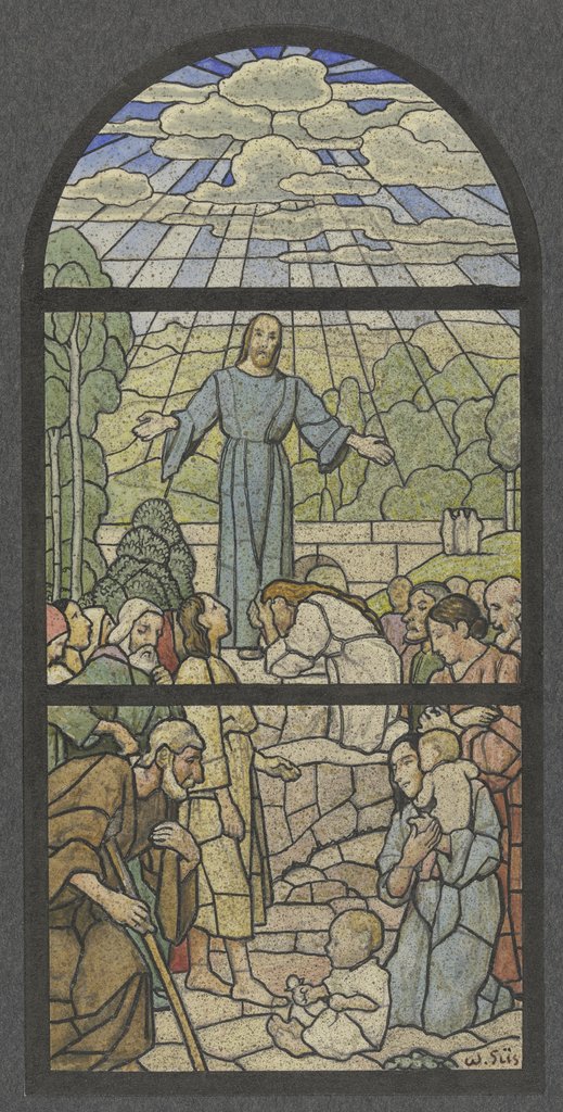 Christ as a teacher, Wilhelm Süs, after Hans Thoma