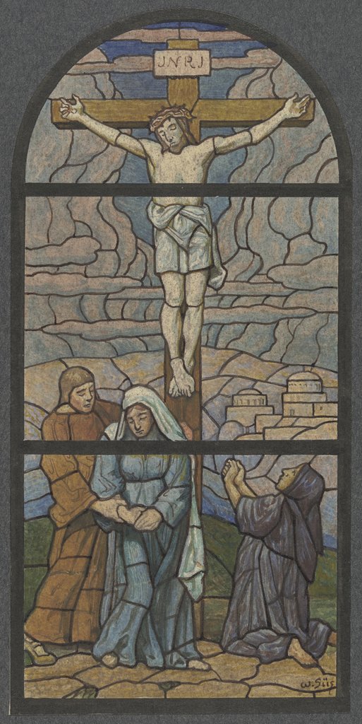 Crucified Christ, Wilhelm Süs, after Hans Thoma