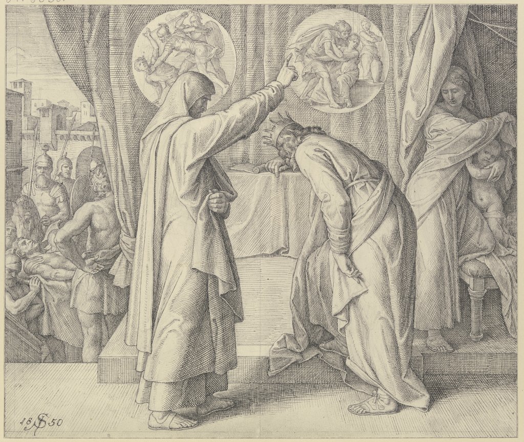 Nathan's penitential sermon, Julius Schnorr von Carolsfeld