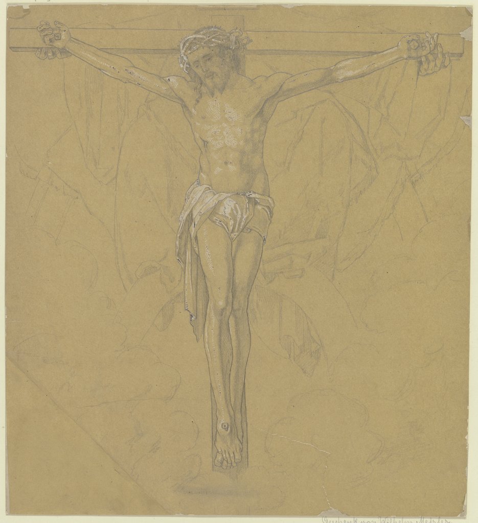 Christus am Kreuz (Fragment einer Dreifaltigkeitsdarstellung), Joseph von Führich