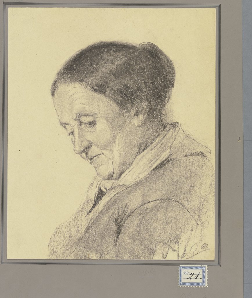 Bildnis einer alten Frau im Dreiviertelprofil, Alois Gabl