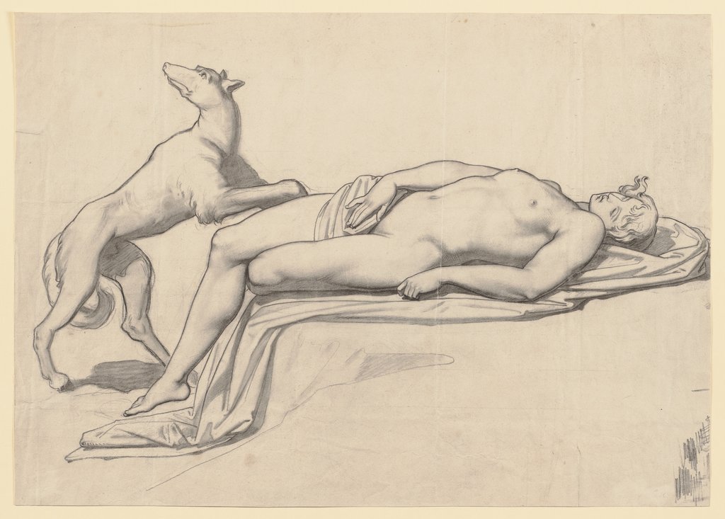 The dead Adonis, Bonaventura Genelli;   attributed