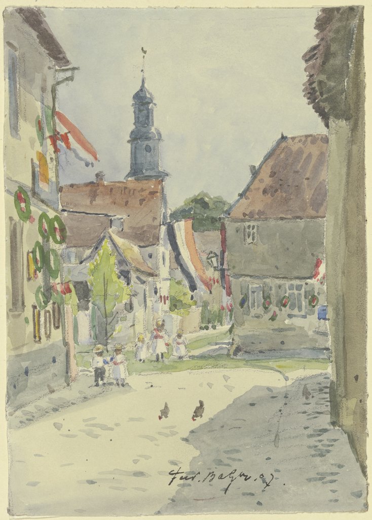 Parish fair in Rockenhausen, Ferdinand Balzer
