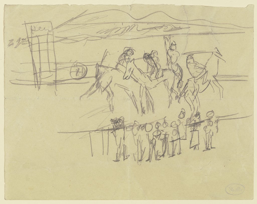 Am Start eines Galopprennens, Max Beckmann