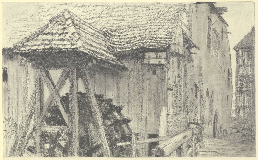Water mill, Adolph von Menzel