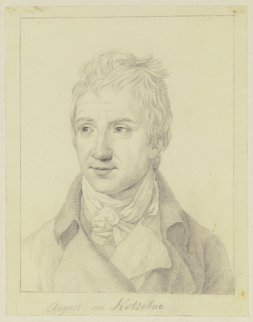 Bildnis des August von Kotzebue, Johann Friedrich Wilhelm Müller