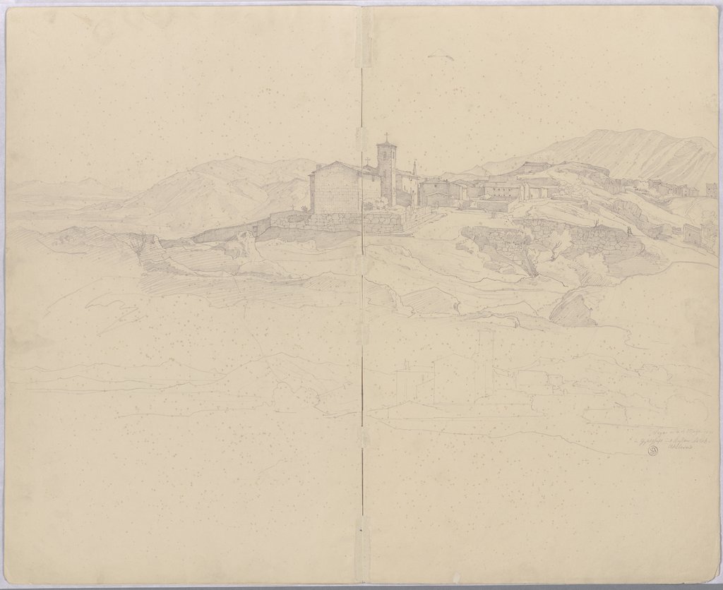 View of Segni, August Lucas