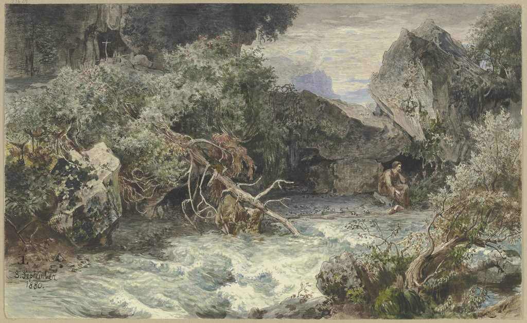 Wild stream with hermit, Emil Lugo
