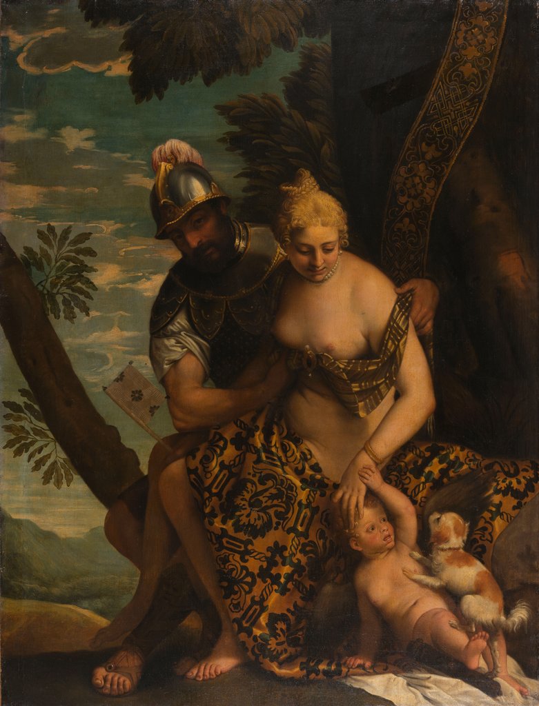 Mars und Venus, Paolo Veronese;  Werkstatt