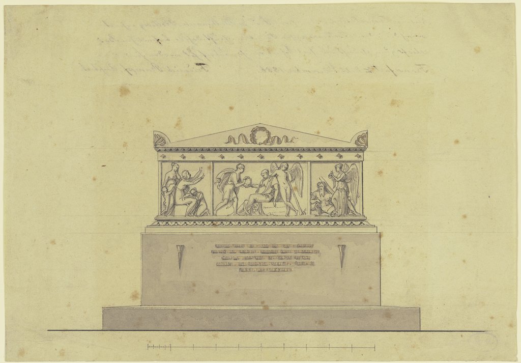 Entwurf eines Grabmals für Johann Philipp Bethmann-Hollweg, Bertel Thorvaldsen