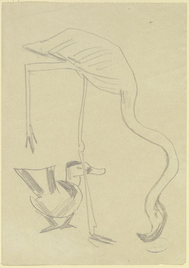Ein Flamingo und eine Ente, Max Beckmann