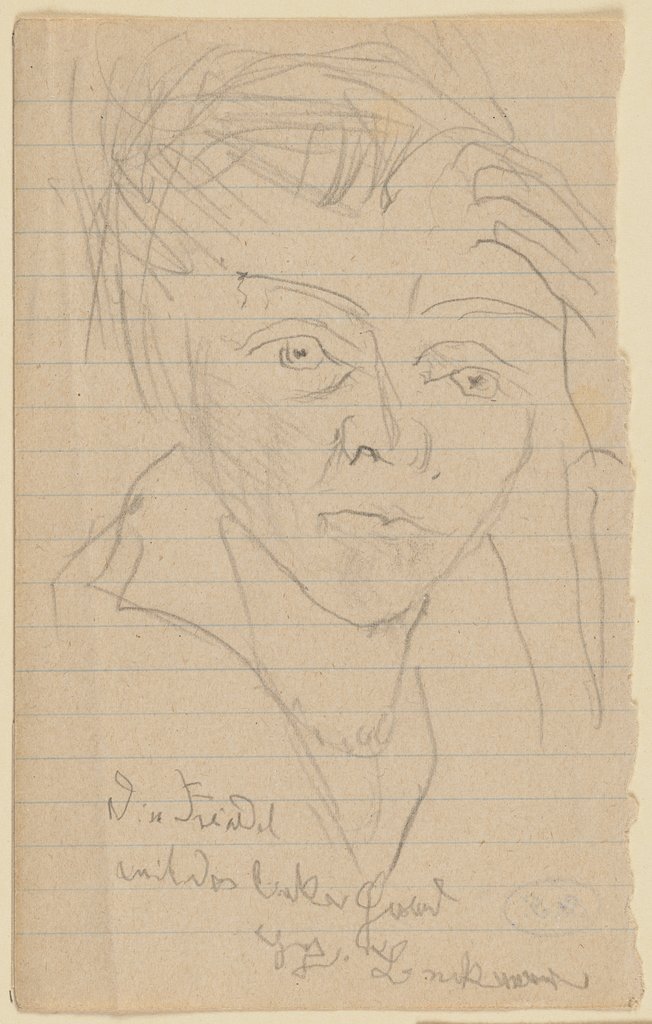 Fridel Battenberg (mit der linken Hand gezeichnet), Max Beckmann