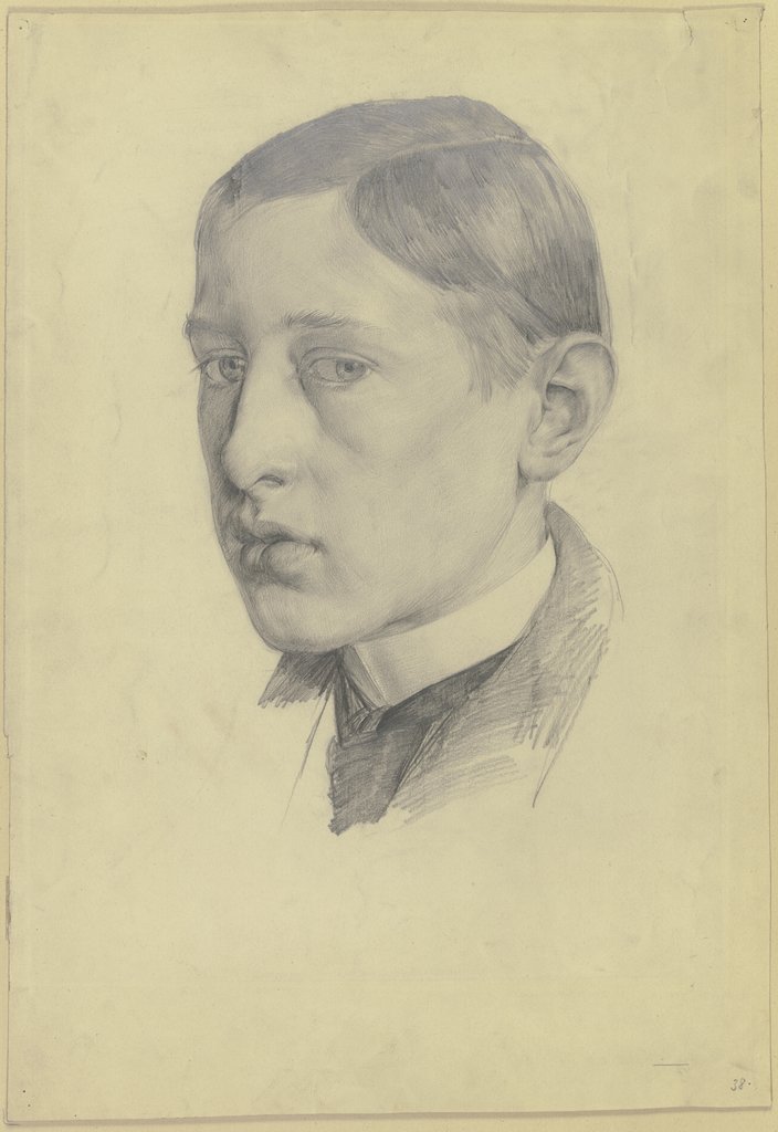 Head of a young man, Fritz Boehle
