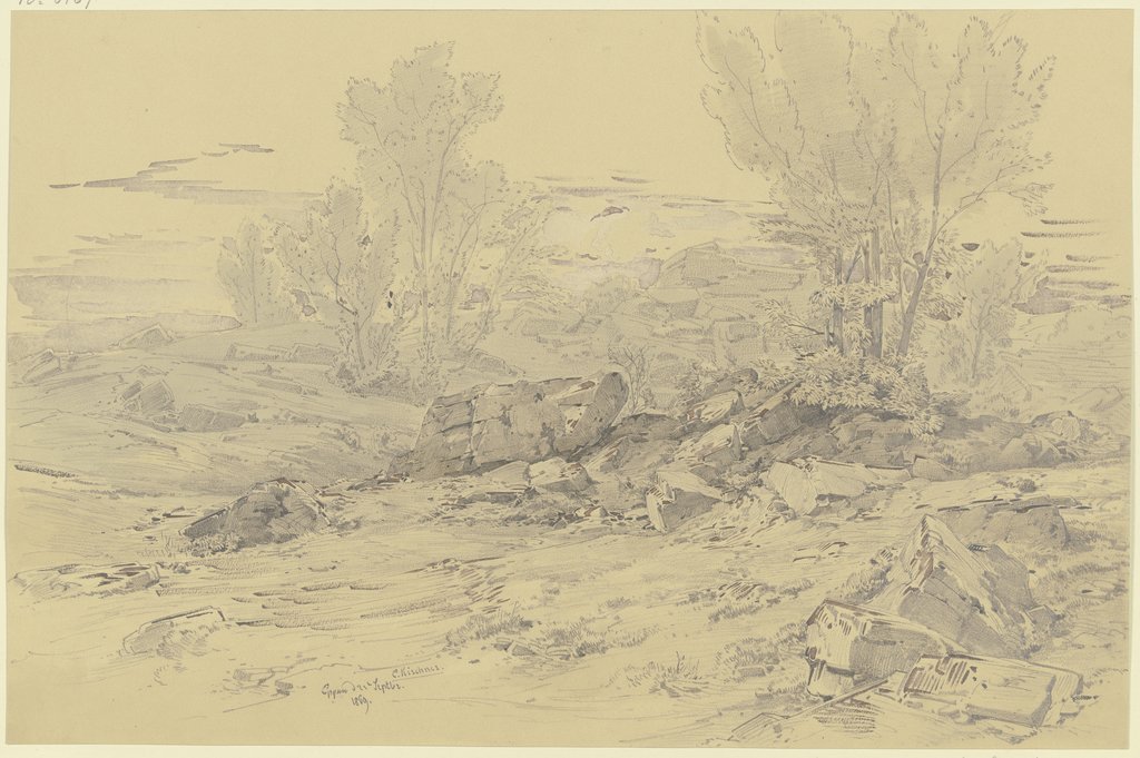 Rocky landscape near Eppan, Albert Emil Kirchner