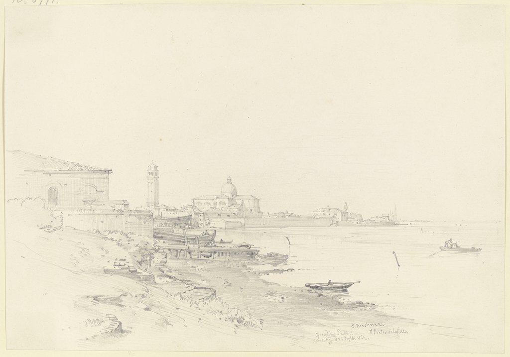 S. Pietro di Castello in Venedig, vom Giardino Publico aus gesehen, Albert Emil Kirchner