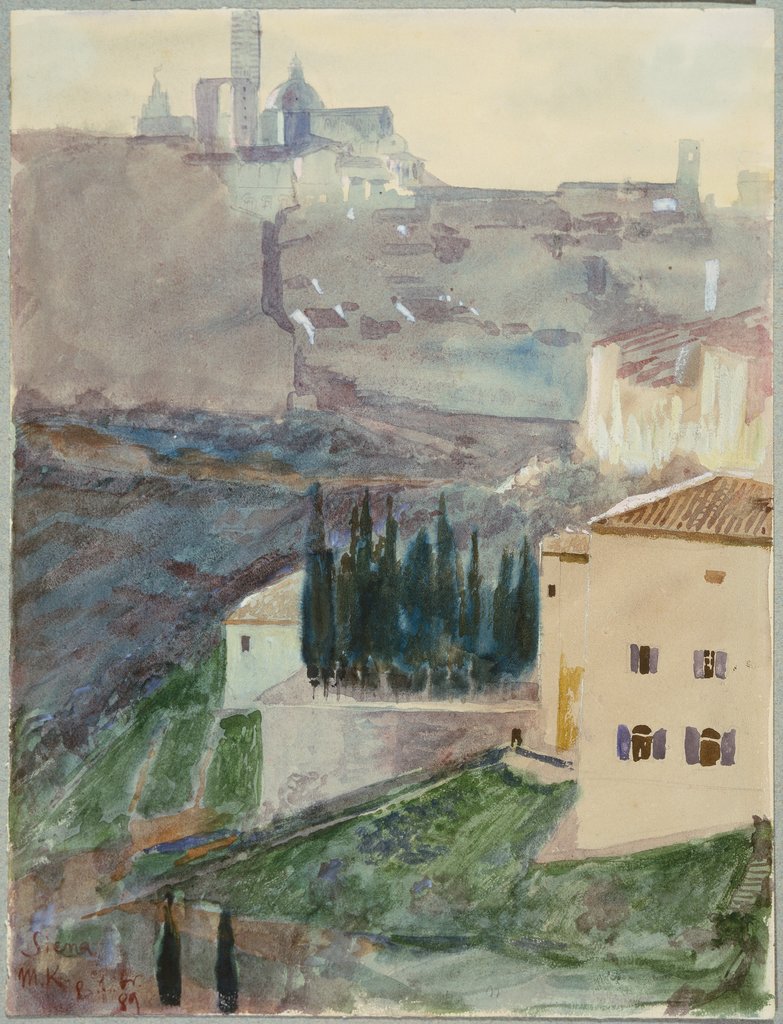 View of Siena, Max Klinger