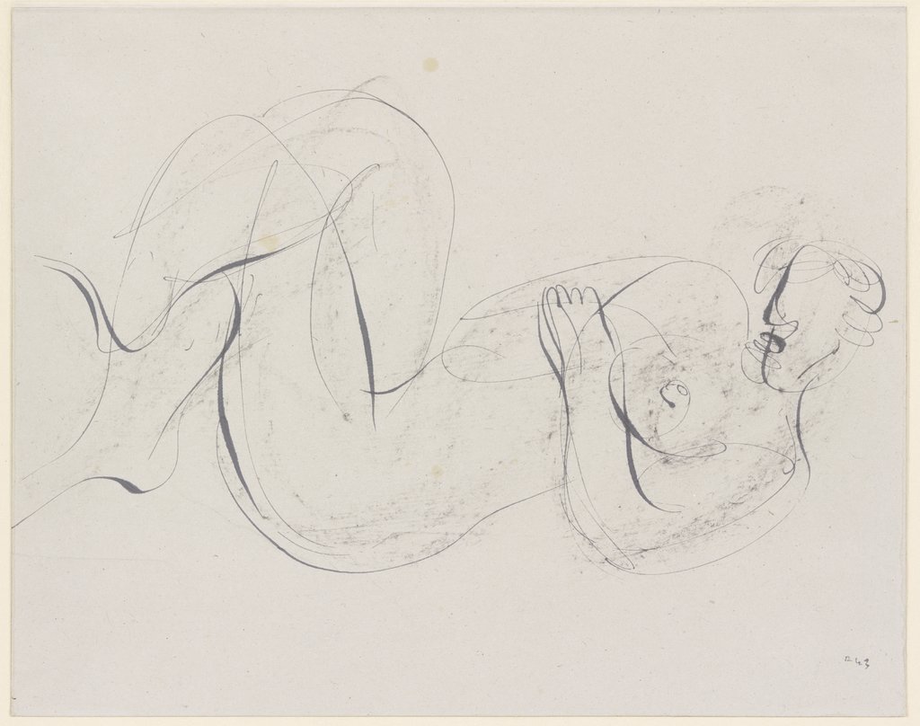 Female nude, Jean Fautrier