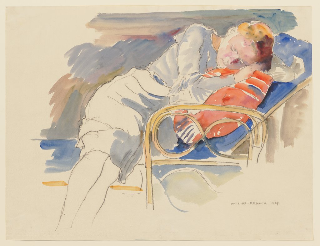 Slumbering woman, Philipp Franck