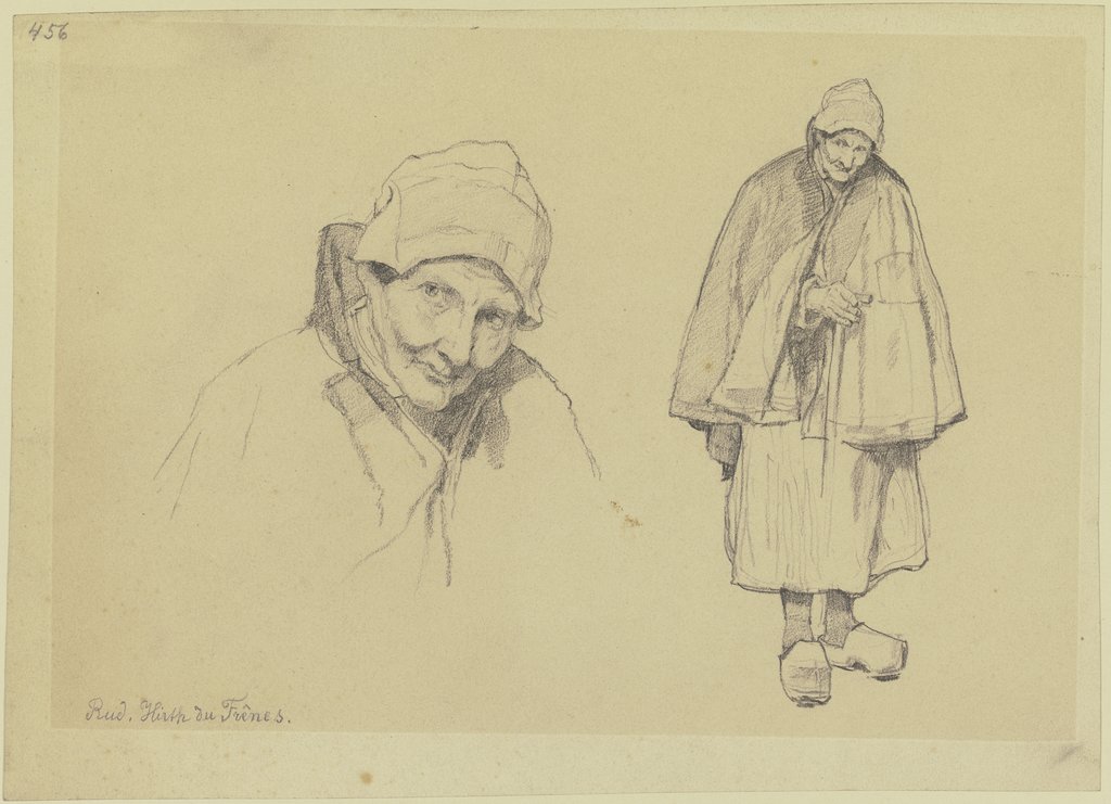 Old woman, Rudolf Hirth du Frênes