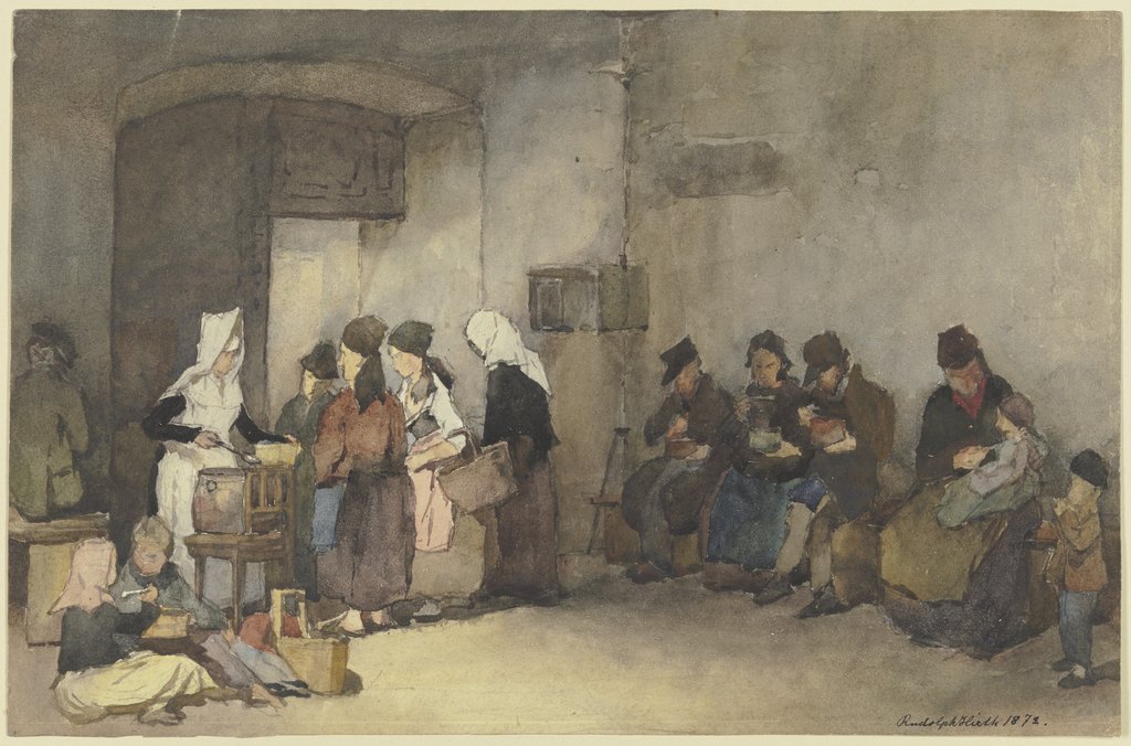 Feeding the poor, Rudolf Hirth du Frênes