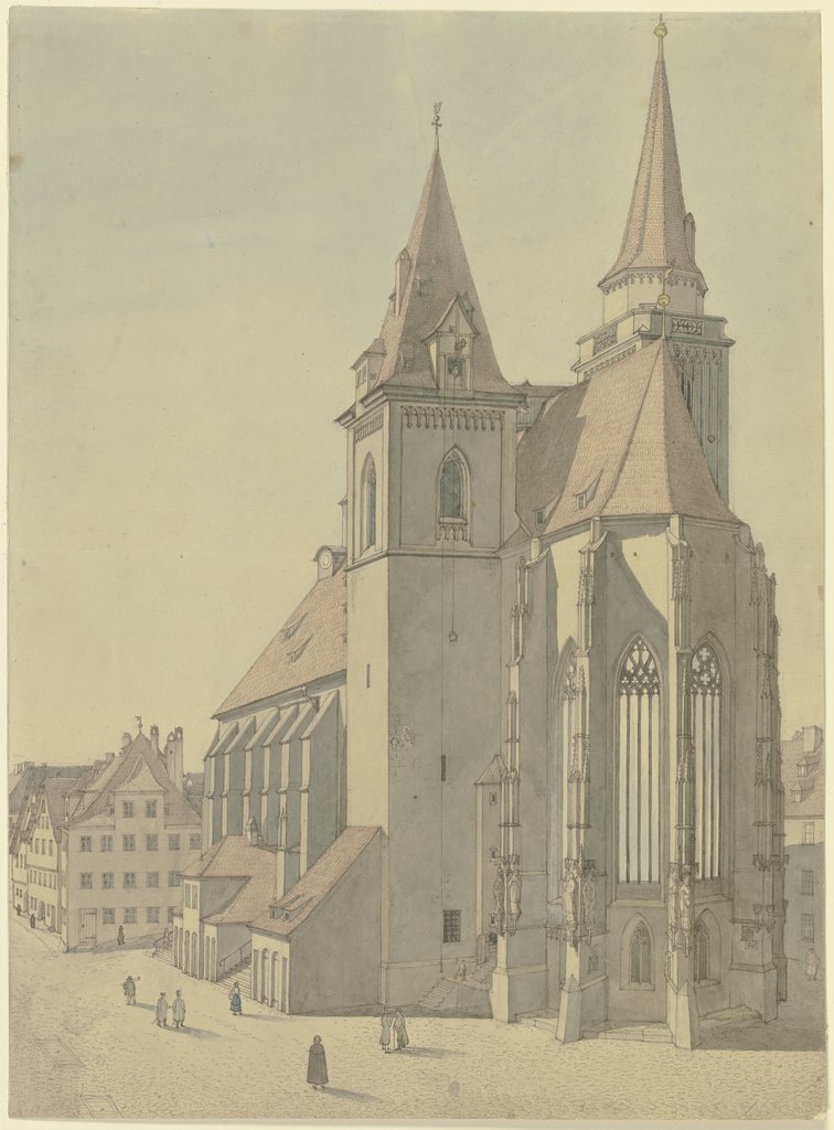 Die Stadtkirche St. Jakob in Rothenburg ob der Tauber, Ludwig Hoffstadt;   attributed