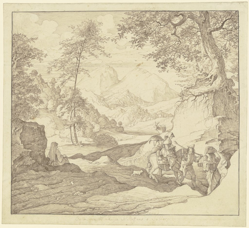 Landschaft bei Subiaco, Franz Horny